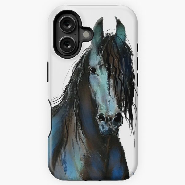 Item preview, BLaCK FRieSiaN HoRSe ' THe ONe ' BY SHiRLeY MacARTHuR designed and sold by Shirley MacArthur Limited.