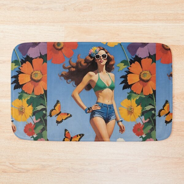 Item preview, Retro Roller Skate Vibes: Summer on Wheels Floral designed and sold by CarrollGene.