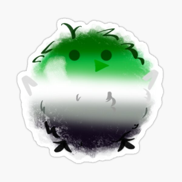 Item preview, Aromantic Pride Chick Sticker  designed and sold by PeakFandomTrash.