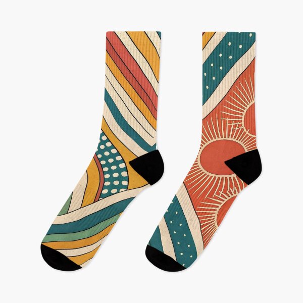 Item preview, Colorful boho shape pattern designed and sold by trendspatterns.