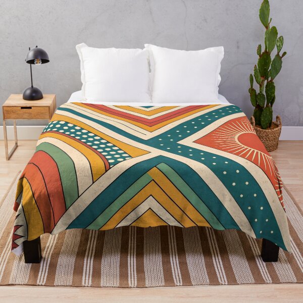 Item preview, Colorful boho shape pattern designed and sold by trendspatterns.