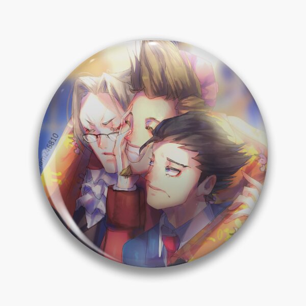 Item preview, phoenix miles and larry from ace attorney  designed and sold by mariam246810.
