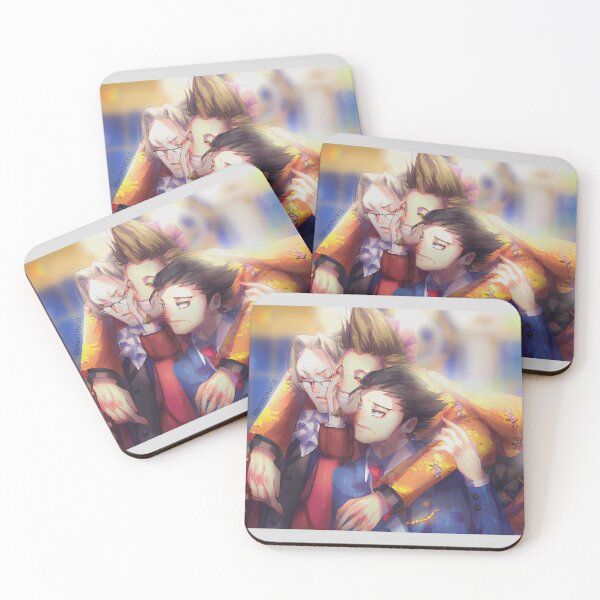 Item preview, phoenix miles and larry from ace attorney  designed and sold by mariam246810.