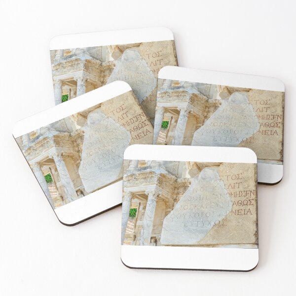 Item preview, Ephesus Library of Celsus. Greek Inscriptions designed and sold by We-thePixels.