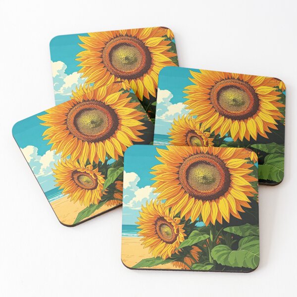 Item preview, Vintage Sunflowers Poster - Retro Mediterranean Vibe designed and sold by MooLaLa.Store.