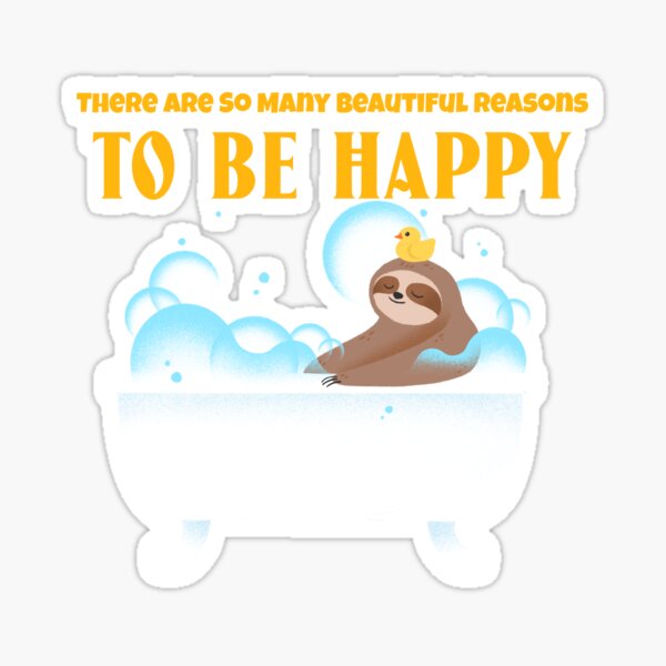 Item preview, Happy Sloth in Bathtub – Feel Good Art designed and sold by GritCulture.