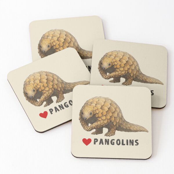 Item preview, Pangolin Walking on Hind Legs: Love Pangolins Artwork designed and sold by Scotch Macaskill.