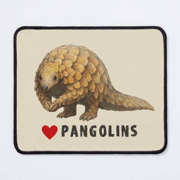 Item preview, Pangolin Walking on Hind Legs: Love Pangolins Artwork designed and sold by Scotch Macaskill.