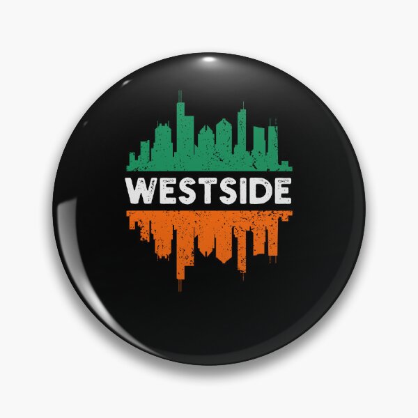 Item preview, Westside Chicago St Patrick's day parade Irish flag skyline designed and sold by snowry.
