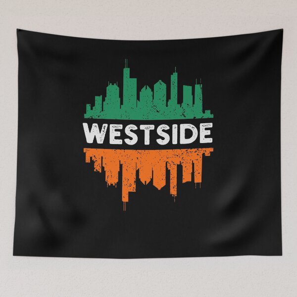 Item preview, Westside Chicago St Patrick's day parade Irish flag skyline designed and sold by snowry.