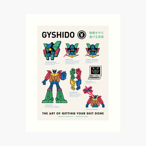Item preview, The “OG” GYSHIDO Manifesto designed and sold by GYSHIDO — The Art of Getting Your S#!% Done.