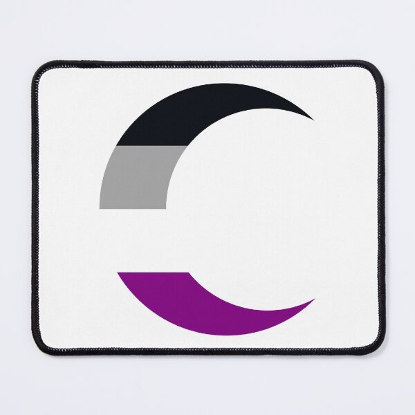 Item preview, Asexual Pride Crescent Moon | Quiet Power designed and sold by dickensign.