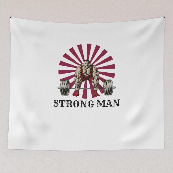 Item preview, Strong man Circus/Carnival fan amusement show powerlifter designed and sold by snowry.