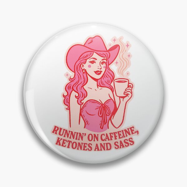 Item preview, Runnin on Coffeine Cowgirl Sticker  designed and sold by Taika Tori Art .