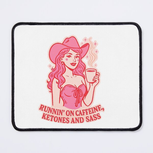 Item preview, Runnin on Coffeine Cowgirl Sticker  designed and sold by Taika Tori Art .