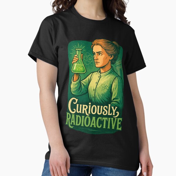 Item preview, Curiously Radioactive – Marie Curie with a Glowing Twist designed and sold by Neonyx2020.