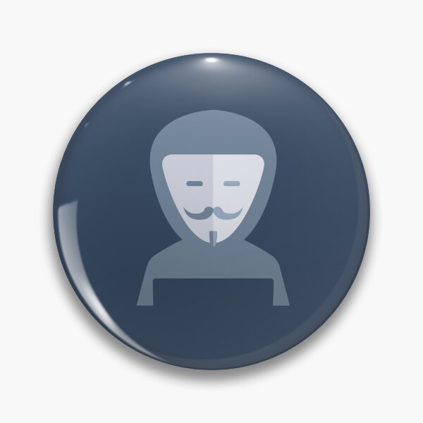 Item preview, Anonymous Guy Fawkes Mask - Minimalist Icon designed and sold by KiwiRider.