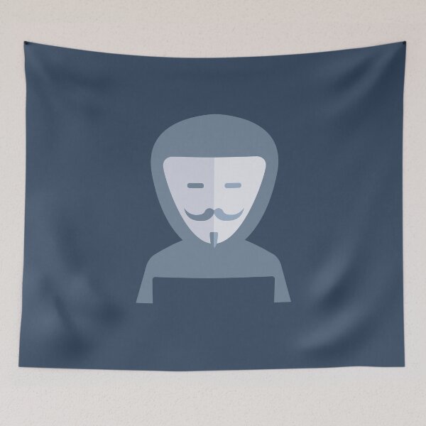 Item preview, Anonymous Guy Fawkes Mask - Minimalist Icon designed and sold by KiwiRider.