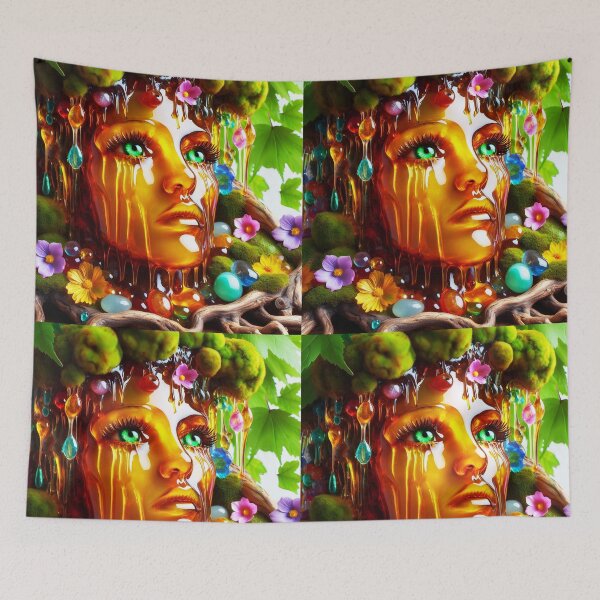 Item preview, Mossborn Muse – Living Sculpture Fantasy Face designed and sold by EmeraldeaArt.