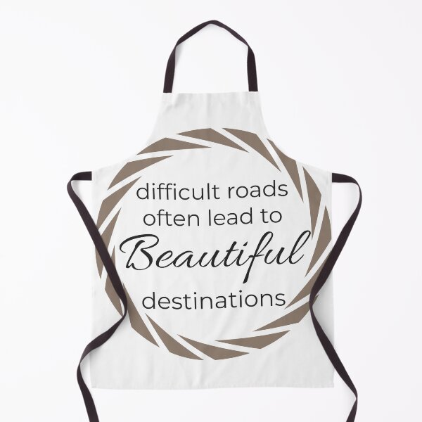 Item preview, Difficult Roads Often Lead to Beautiful Destinations - Motivational Quote Design designed and sold by AlbCraft.