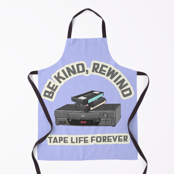 Item preview, Be Kind Rewind Tape Life Forever with Retro VHS Player and Cassette Tapes designed and sold by The Sun Brings Light.