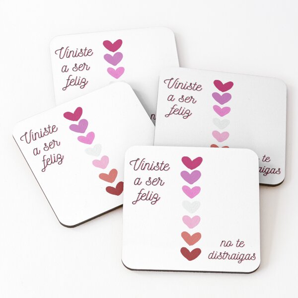 Item preview, Frase "viniste a ser feliz, no te distraigas", corazones designed and sold by NaturaFotos.