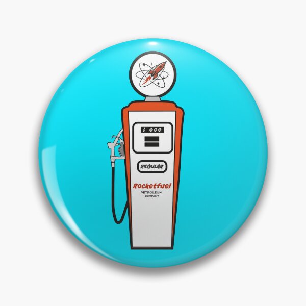 Item preview, retro gas pump designed and sold by Tikicatdesign.