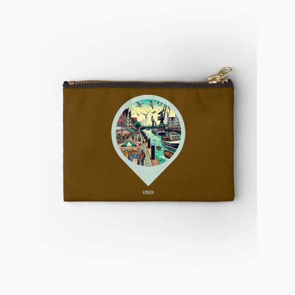 Item preview, Emden Comic Style City Art – Vibrant AI Design for Travel Lovers, Perfect for Apparel, Gifts & Accessories designed and sold by knalpot-design.