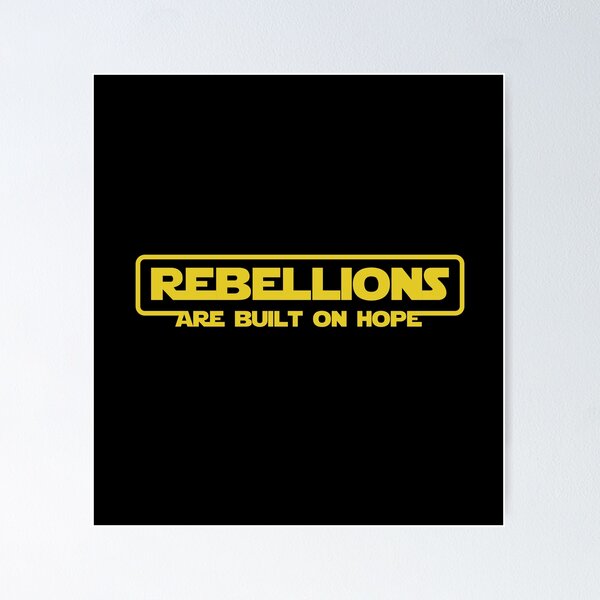 Item preview, Andor - Rebellions Are Built On Hope (Yellow Text) designed and sold by ClownshoesOffic.