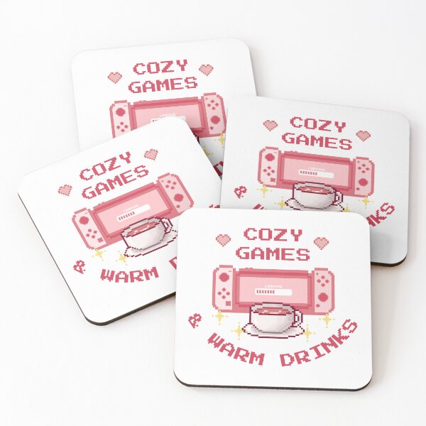 Item preview, Cozy Games and Warm Drinks - Pink Pixel Art Gamer Girl Design designed and sold by NitaBG.