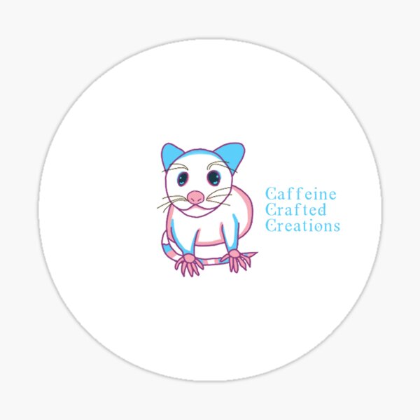 Aperçu de l'œuvre trans opossum 1 créée et vendue par CaffeineCraftedCreations.