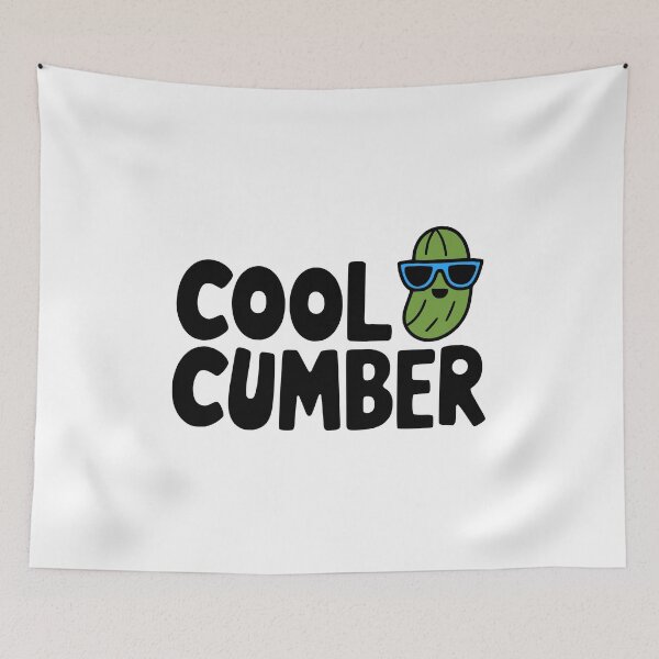 Item preview, CoolCumber! Cute Cool Cucumber Pun designed and sold by PMCreative.