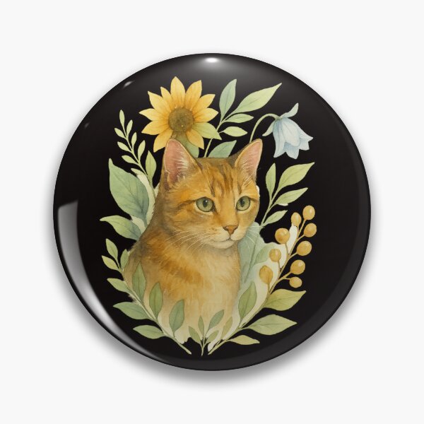 Item preview, Whispers of the Forest – Watercolor Cat designed and sold by Tadeusz1.