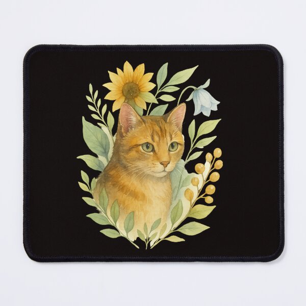 Item preview, Whispers of the Forest – Watercolor Cat designed and sold by Tadeusz1.