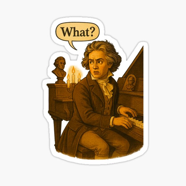 Item preview, Ludwig van Beethoven – What? designed and sold by Neonyx2020.