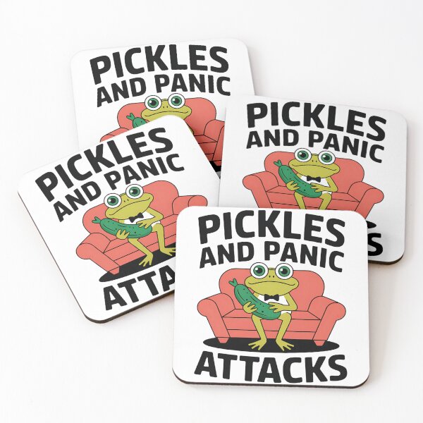 Item preview, Pickles And Panic Attacks - A perfect gift for anyone with a sense of humor who deals with anxiety and loves the absurdity of life. designed and sold by ZyziowskyArt.