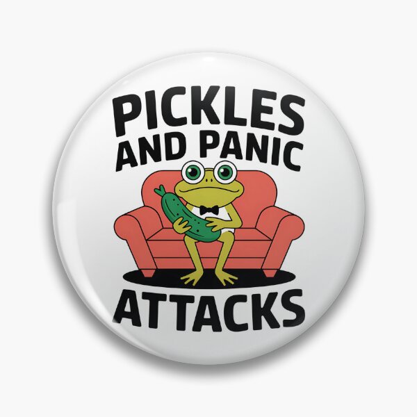 Item preview, Pickles And Panic Attacks - A perfect gift for anyone with a sense of humor who deals with anxiety and loves the absurdity of life. designed and sold by ZyziowskyArt.