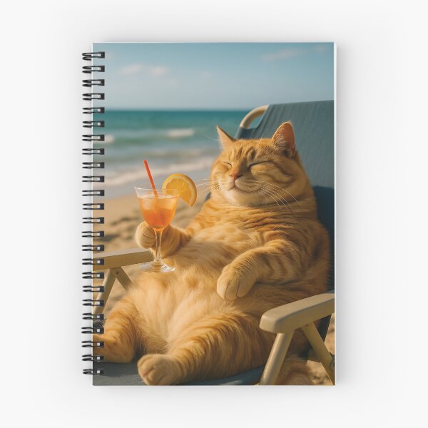 Item preview, Kreadul: Orange Cat at the Beach designed and sold by Kreadul.