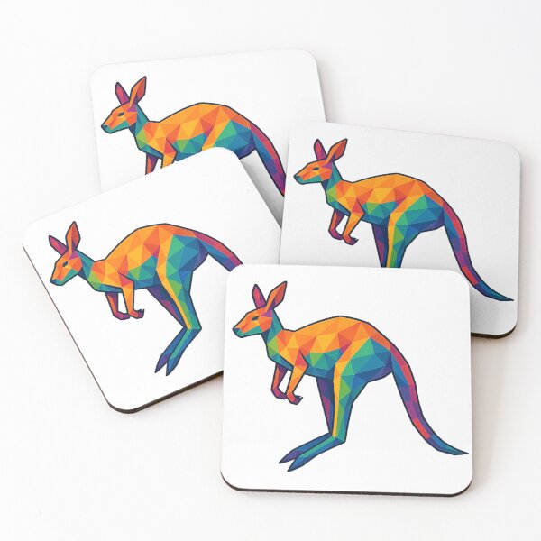 Item preview, Prismatic Kangaroo Profile designed and sold by TheWonkyEaselCo.