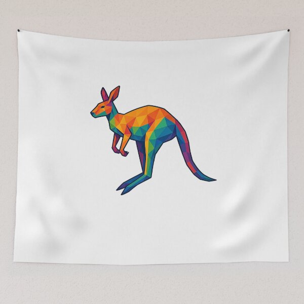 Item preview, Prismatic Kangaroo Profile designed and sold by TheWonkyEaselCo.