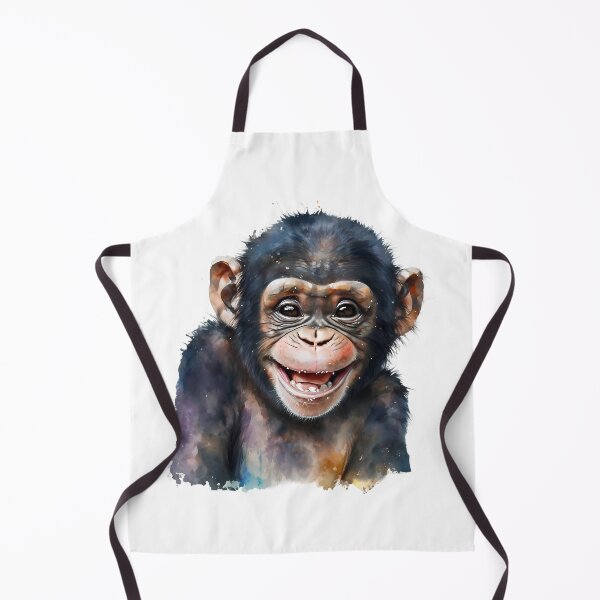Item preview, Happy Chimpanzee Smiling Baby designed and sold by ColorFlowArt.