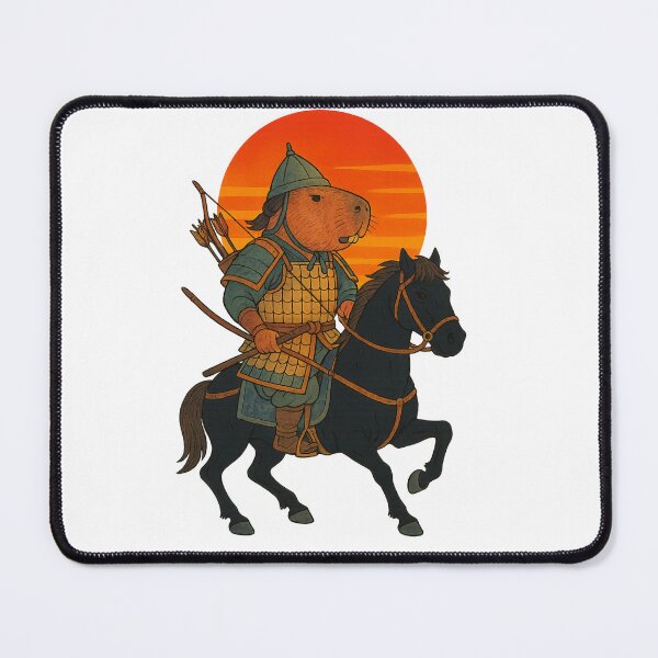 Item preview, Capybara Mongol Warrior designed and sold by Capybarastore_77.