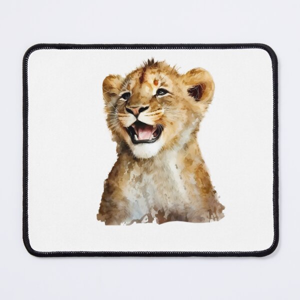 Item preview, Happy Lion Cub Smiling Baby  designed and sold by ColorFlowArt.