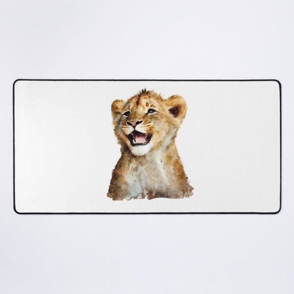 Item preview, Happy Lion Cub Smiling Baby designed and sold by ColorFlowArt.