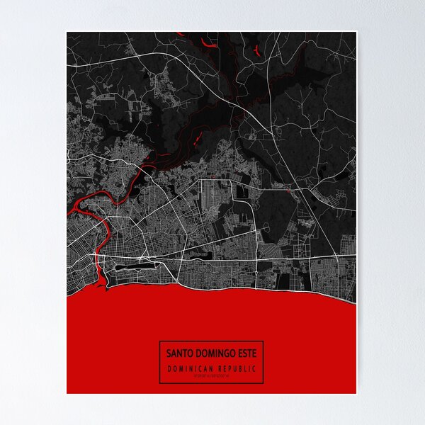 Item preview, Santo Domingo Este City Map of Dominican Republic - Oriental designed and sold by deMAP.
