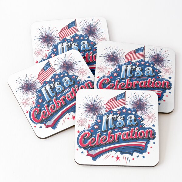 Item preview, It's a Celebration 4th of July Flag & Fireworks Design | Patriotic American Apparel & Home Decor designed and sold by Frame of Mind .