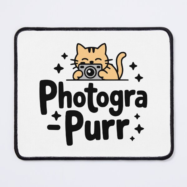Item preview, Photograpurr! Funny Photography Cat Pun designed and sold by PMCreative.