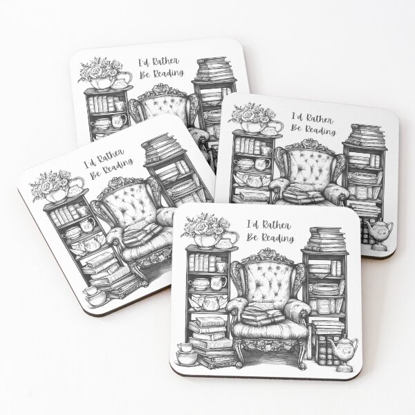 Item preview, I'd Rather Be Reading designed and sold by TheEmptyBottleStudio.