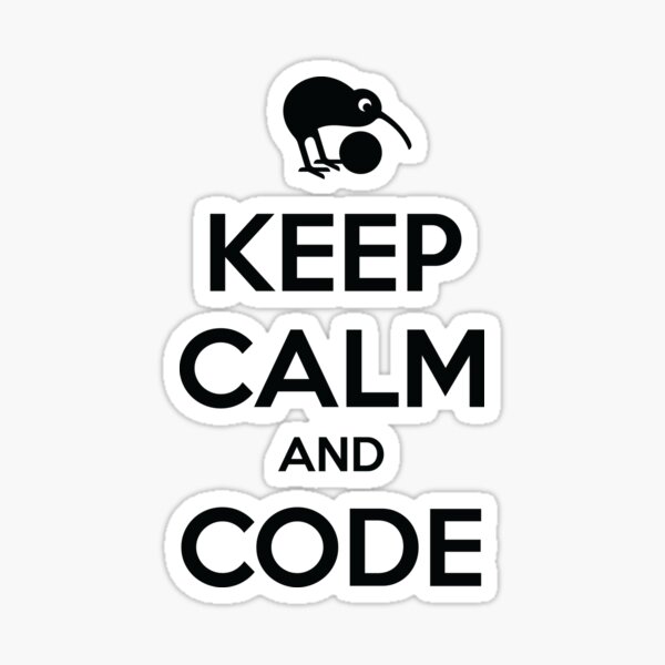 Keep calm and code Sticker
