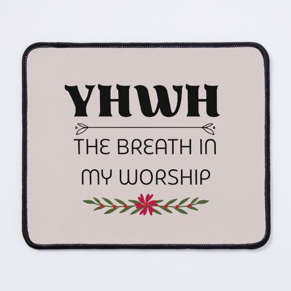 Item preview, YHWH Breath of Worship with Floral Ornament designed and sold by AnyMar2023.